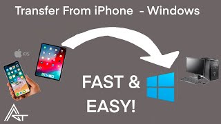 Transfer Photos and Videos From iPhone iPad To Windows PC 2022 FAST AND EASY [upl. by Catrina148]