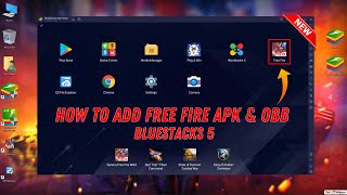 How To Add Free Fire APK and OBB File in Bluestacks 5 [upl. by Ellesig]