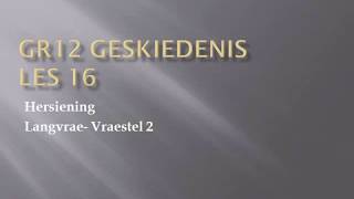 GESKIEDENIS GRAAD 12 3 Junie 2020  periode 4 03124 [upl. by Moht]