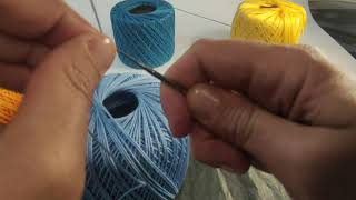 How to crochet kippahyarmulke Step 3 Round 2 and 3 איך לסרוג כיפה [upl. by Qifar]