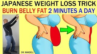 JAPANESE WEIGHT LOSS TRICKBURN BELLY FAT IN JUST 2 MINUTES A DAY  Dr Alan Mandell DC [upl. by Esmond925]