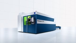 TRUMPF laser cutting TruLaser 3030 fiber 2015 with BrightLine fiber  Highlights [upl. by Nyla]