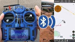 GPS test  Frsky Taranis X9 Lite S link to quot Telemetry viewer quot phone app via bluetooth [upl. by Zanze]