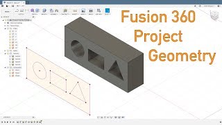 Fusion 360  Project Geometry Options [upl. by Gant]