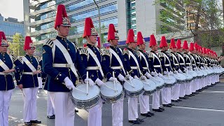 Escuela Militar  Desfile Las Condes 2023 4KHD [upl. by Tremain124]