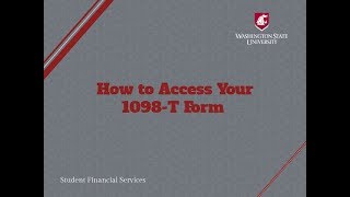 How To Access Your 1098T Form [upl. by Bernarr]