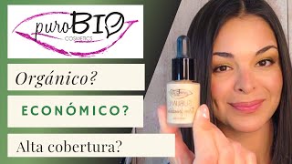 Maquillaje bio ORGÁNICO🌱 ALTA COBERTURA  PuroBio [upl. by Shewchuk]