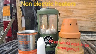 Emergency heater truck camper testing non electric [upl. by Arawaj227]