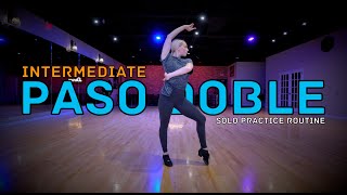 Intermediate Paso Doble Solo Practice Routine Ballroom Dance Tutorial [upl. by Berkow647]