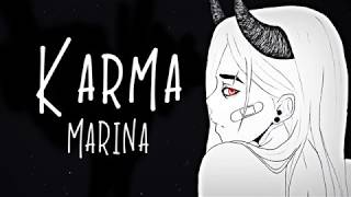 Nightcore → Karma ♪ Marina LYRICS ✔︎ [upl. by Erait]