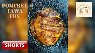 Pomfret Tawa Fry  Pomfret Fish Recipe  Pomfret Fry Recipe Paplet fish fry recipefish fry shorts [upl. by Resaec424]