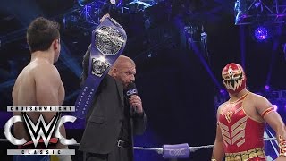 Triple H reveals the new WWE Cruiserweight Championship Cruiserweight Classic Live Finale [upl. by Yentruoc726]