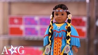 How To Style Kayas Wrapped Braids  Doll Hairstyles  AmericanGirl [upl. by Jankell]