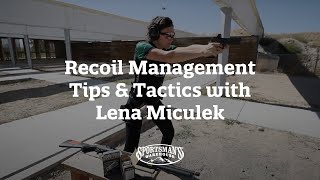 Recoil Management Tips amp Tactics with Lena Miculek [upl. by Anircam]