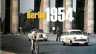 Berlin 1957  1960 color  Berlin Ost amp West vor dem Mauerbau  Berlin East amp West without wall [upl. by Slaohcin]