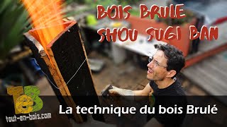 La technique du bois brûlé Shou sugi ban Ou comment valoriser de simples planches de coffrages [upl. by Christoffer202]