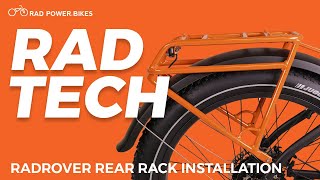 RadRover Rear Rack Installation  Rad Tech [upl. by Schweiker]