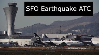 San Francisco Airport EARTHQUAKE ATC [upl. by Imeaj]