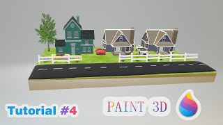 How to Draw  in computer Paint 3D tutorial  Paint 3D  paint in computer  scenery drawing [upl. by Cuthbertson]