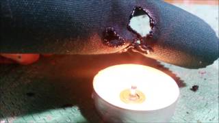 Testing Fire Retardant Fabrics and Liquid Spray [upl. by Goines]