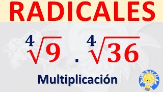 🚩 MULTIPLICACIÓN de RADICALES de igual INDICE  RAIZ CUARTA  Juliana la Profe [upl. by Emery]