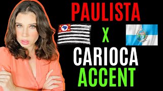 CARIOCA VERSUS PAULISTA ACCENT in portuguese 😱 [upl. by Hulbard]