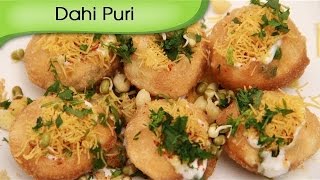 Dahi Puri Recipe  How To Make Dahi Puri Chaat  Indian Curd Canape  Fast Food Recipe by Ruchi [upl. by Audres]