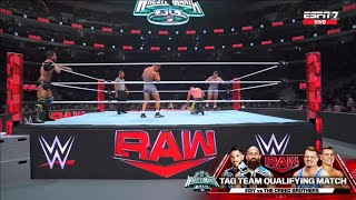 Ciampa amp Gargano Vs Creed Brothers Oportunidad Títulos en Parejas Parte 3  Raw 18032024 Español [upl. by Allyce]