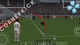 How to score from CORNER KICKS PPSSPP [upl. by Anehs]