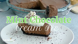 Mint Chocolate Cream Pie Recipe [upl. by Gnav453]