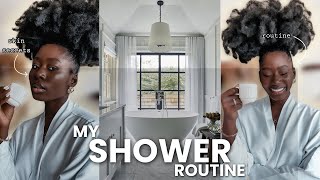 ad My Glowing Skincare routine shower routine darkskin women products are linked in description [upl. by Oby710]