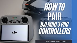 DJI Mini 3 Pro Tutorial  How to pair amp bind your Remote Controller [upl. by Descombes521]