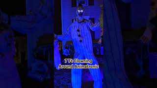 Scary 7 Ft Clowning Around Animatronic Halloween Decoration shorts new viral subscribe [upl. by Adikram]