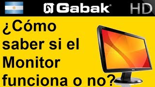 ¿Cómo saber si el monitor funciona o no Alternativo [upl. by Kono]