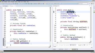 Code an OOP Card Game The Card Class and Enum Type Part 2 [upl. by Burrows]