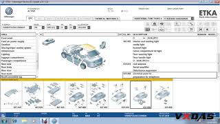 Etka 83 Electronic Parts Catalogue search parts by VIN Audi VW Seat Skoda [upl. by Natsreik]