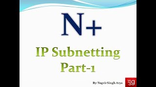 CCNA  Class 02  IP Subnetting in Hindi  Part1  N Basic Networking  Part 9 [upl. by Endora]