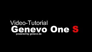 Genevo One S  Video Tutorial  wwwgenevode [upl. by Ahseenyt534]