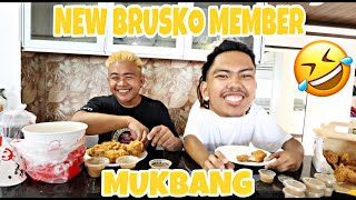 MUKBANG KASAMA ANG NEW BRUSKO MEMBER [upl. by Mailand784]