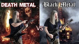 Death Metal VS Black Metal Ultimate Guitar Riffs Battle [upl. by Eimmas769]