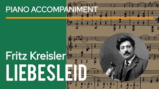 Kreisler  Liebesleid Loves Sorrow 3 Viennes Dances Piano Accompaniment  sheet music play along [upl. by Malachy148]