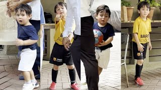 Jeh Ali Khan amp Taimur Ali Khan Playing Outside his Apartment in Bandra 😍🔥📸 [upl. by Beera]