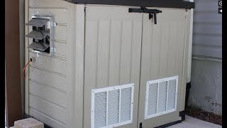 Affordable Generator Enclosure Shed Project [upl. by Idel]