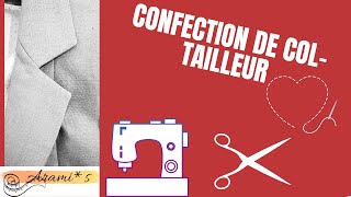 Montage de col tailleur étape par étape tuto facile [upl. by Nob]