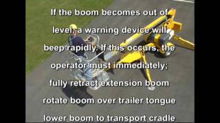 BilJax 3632T Boom Lift Safety amp Operational Instruction Video Part 2 [upl. by Aistek]