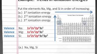 CHEMISTRY 101 Trends in Ionization Energies [upl. by Teodor310]