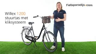 Willex 1200 Stuurtas Kliksysteem  Fietstas review NL [upl. by Hayarahs963]