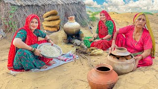 दादी ने मटके में कर दिया धमाल  😲 🛖 Rajasthani village Matka Dhokla  dadi cooking challenge [upl. by Audwin]