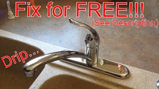 FAST leaky faucet fix Moen 1225 cartridge replacement [upl. by Surbeck369]