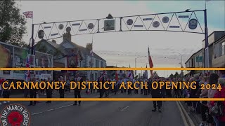 Carnmoney District No25 annual Arch opening parade 2024 [upl. by Arorua425]